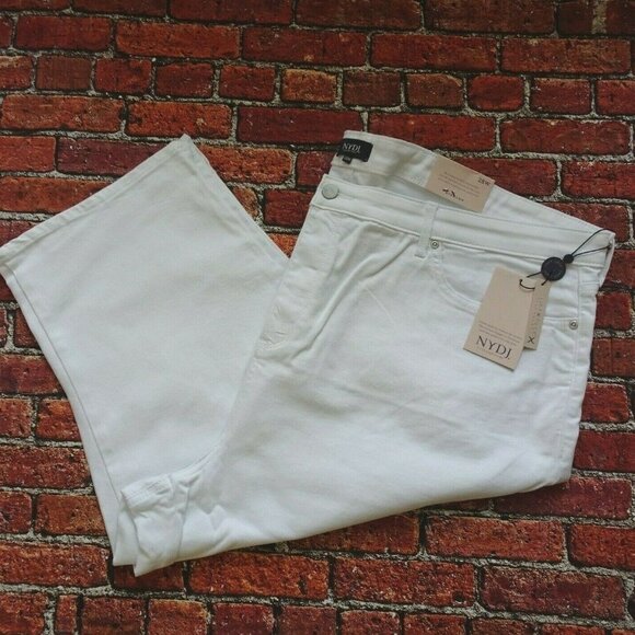 NWT NYDJ Skinny Capri Plus Jean Denim White Lift Tuck Technology Stretch 28W - Picture 3 of 12